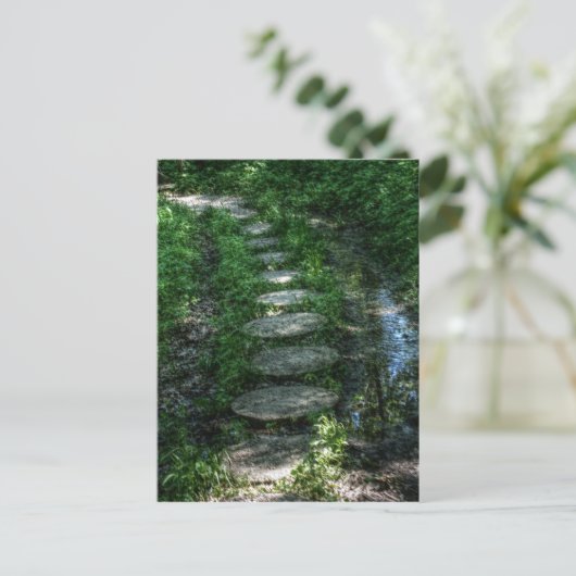 Carte postale Pierres à pas (Debout devant)