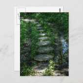 Carte postale Pierres à pas (Devant / Derrière)