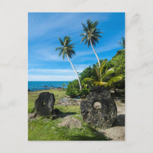 Carte Postale Pierres de Rai sur l'île de Yap