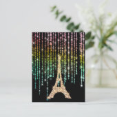 Carte Postale Pierres en or Tour Eiffel (Debout devant)