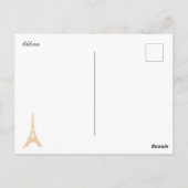 Carte Postale Pierres en or Tour Eiffel (Dos)