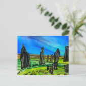 Carte Postale Pierres fixes de Callanish (Debout devant)