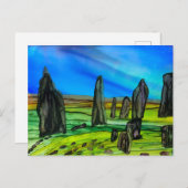 Carte Postale Pierres fixes de Callanish (Devant / Derrière)