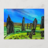 Carte Postale Pierres fixes de Callanish (Devant)