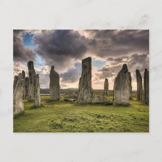 Carte Postale Pierres levées de Callanish (Devant)