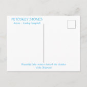 Carte postale Pierres Petoskey (Dos)