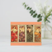 Carte Postale Pierres précieuses - Art nouveau (Debout devant)