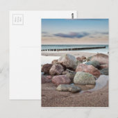 Carte Postale Pierres sur la côte de la mer Baltique (Devant / Derrière)