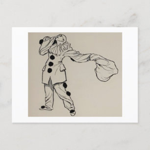 Carte postale Pierrot