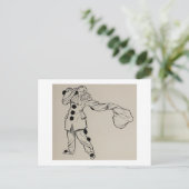 Carte postale Pierrot (Debout devant)