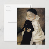 Carte Postale « Pierrot et le Chat » de Theophile Steinlen (Devant / Derrière)