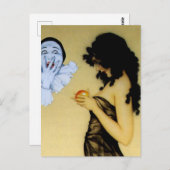 Carte Postale « Pierrot et Tentation » de Raphael Kirchner (Devant / Derrière)