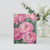 Carte Postale Pies roses (Debout devant)