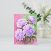 Carte Postale Pies roses (Debout devant)