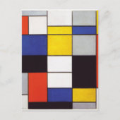 Carte Postale PIET MONDRIAAN Compositon A 1923 (Devant)