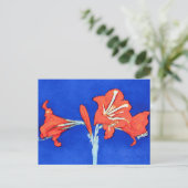 Carte Postale Piet Mondrian - Amaryllis Peinture aux Fleurs (Debout devant)