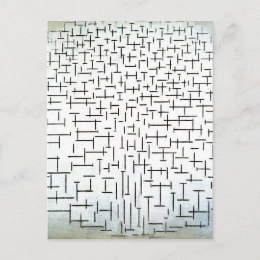 Carte Postale Piet Mondrian Art Moderne (Devant)