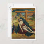 Carte Postale Pieta avec deux donateurs (huile sur panneau) (Devant / Derrière)