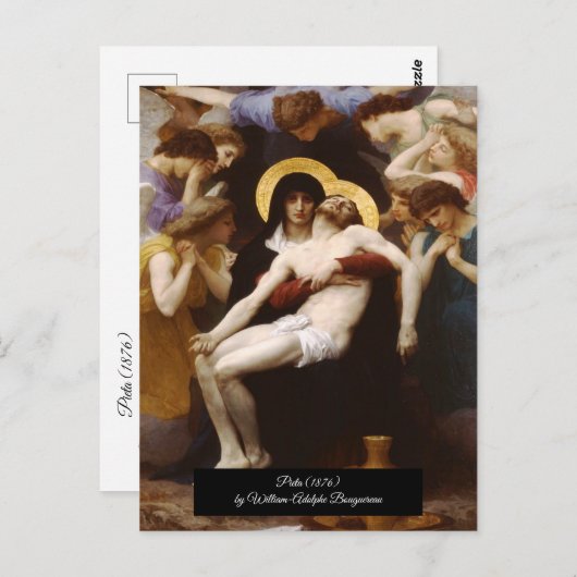 Carte Postale Pietà de Bouguereau (Devant / Derrière)