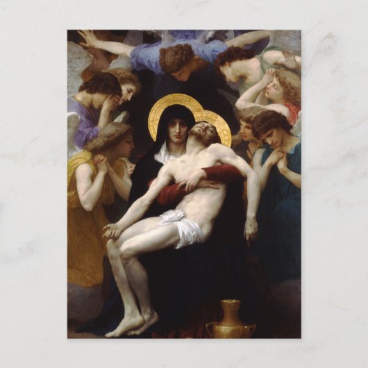Carte Postale Pieta de Bouguereau (Devant)