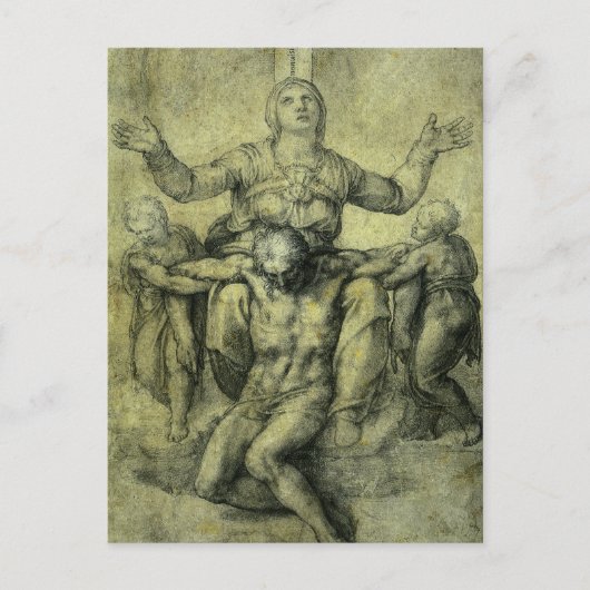 Carte Postale Pieta de Michel-Ange pour Vittoria Colonna (Devant)