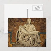 Carte Postale Pieta de Michelangelo (Devant / Derrière)