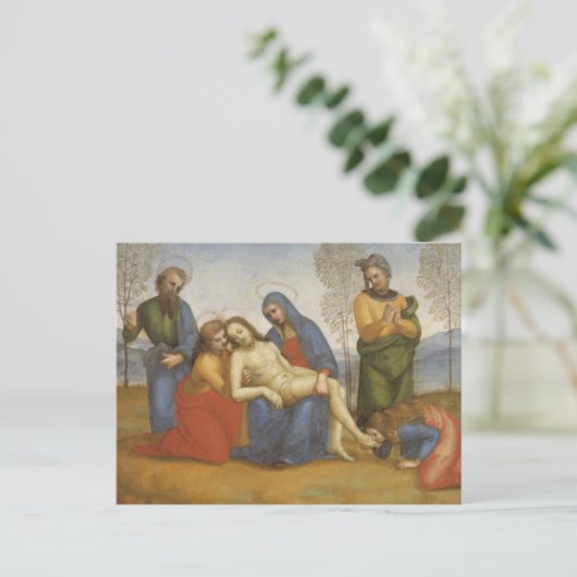Carte postale Pieta de Raphaël (Debout devant)
