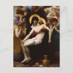 Carte Postale pieta Jésus Christ et Vierge Marie