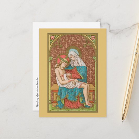 Carte Postale Pietà (SAU 23) (Devant/Arrière en situation)