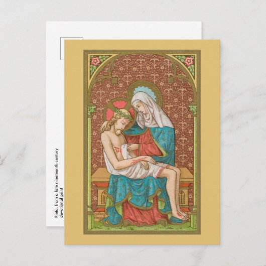 Carte Postale Pietà (SAU 23) (Devant / Derrière)
