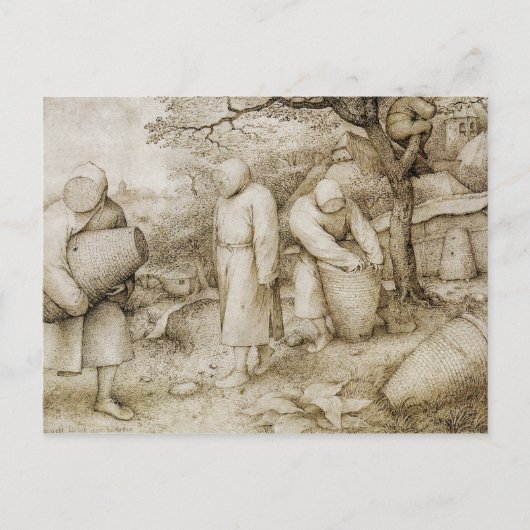 Carte Postale Pieter Bruegel l'aîné - les apiculteurs (Devant)