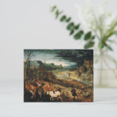 Carte Postale Pieter Bruegel l'Ancien - Le retour du troupeau (Debout devant)