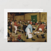 Carte Postale Pieter Bruegel l'Ancien - Mariage paysan (Devant / Derrière)