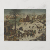 Carte Postale Pieter Bruegel l'Ancien - Numérotation à Bethléem (Devant)
