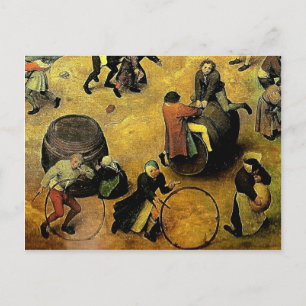 Carte Postale Pieter Bruegel's "Children’s Games" (Détail) 1560