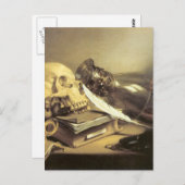 Carte Postale Pieter Claesz Vanitas Vie morte (Devant / Derrière)