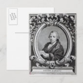 Carte Postale Pietro Nardini, gravée par G. Batta Cechi (Devant / Derrière)