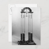 Carte Postale Pieu voltaïque fait pour Jacques Alexandre Charles (Devant / Derrière)