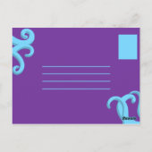 Carte Postale Pieuvre de dessin animé drôle (Dos)