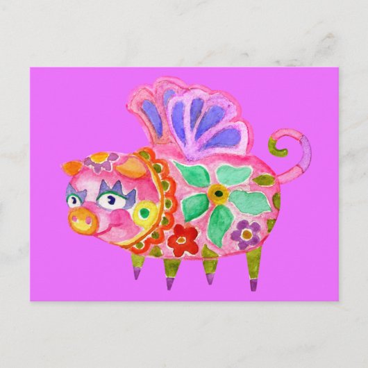 Carte postale Pig Alebrije (Devant)