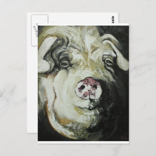 Carte Postale Pig n° 7 (Devant / Derrière)