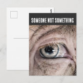 Carte Postale PIG Postcard, SOMEONE NOT SOMETHING (Devant / Derrière)