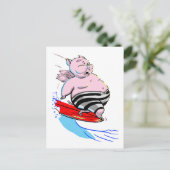 Carte Postale PiG sUrFiNg (Debout devant)