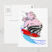 Carte Postale PiG sUrFiNg (Devant / Derrière)