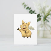 Carte postale Pig Volant (Debout devant)