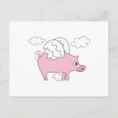 Carte Postale Pig volant (Devant)