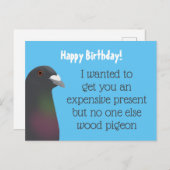 Carte Postale Pigeon (Devant / Derrière)