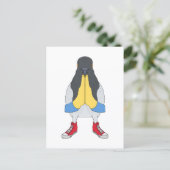 Carte Postale Pigeon avec chaussures (Debout devant)
