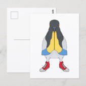 Carte Postale Pigeon avec chaussures (Devant / Derrière)