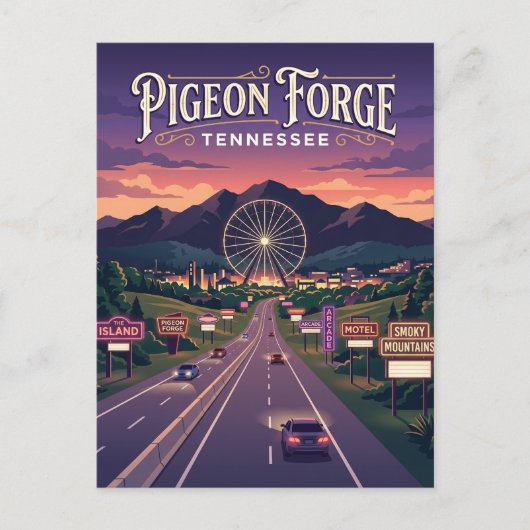 Carte Postale Pigeon Forge États-Unis (Devant)